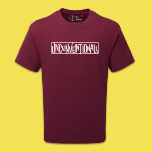 Wear Unconventionall Burgundy t-shirt - The Loud One