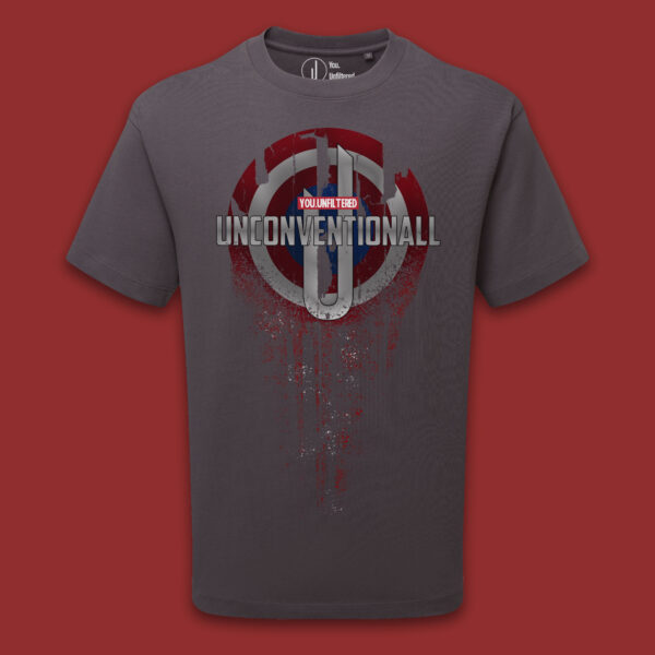 Wear Unconventionall Charcoal t-shirt - The Worthy One