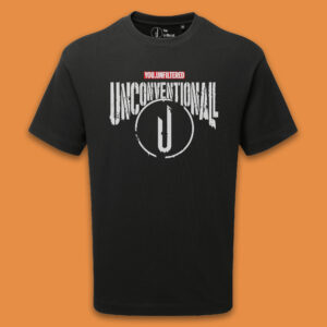 Wear Unconventionall Black t-shirt - The Heroic One