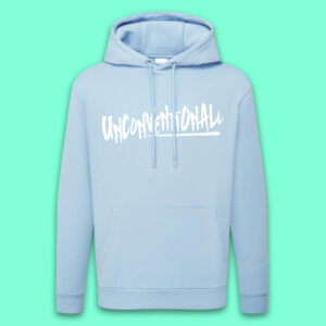 Wear Unconventionall Hoodie - The Louder One - Baby Blue