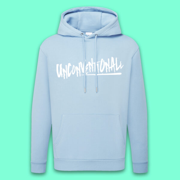 Wear Unconventionall Hoodie - The Louder One - Baby Blue