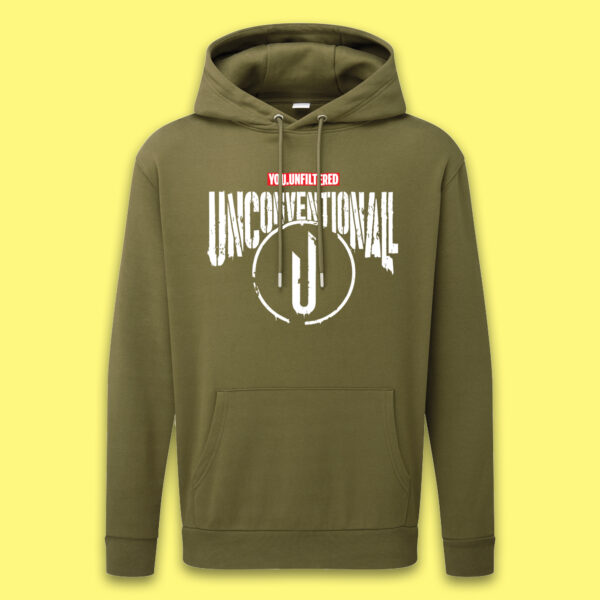 Wear Unconventionall Hoodie - The Heroic One - Khaki