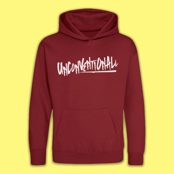 Wear Unconventionall Hoodie kids - The Louder One - red